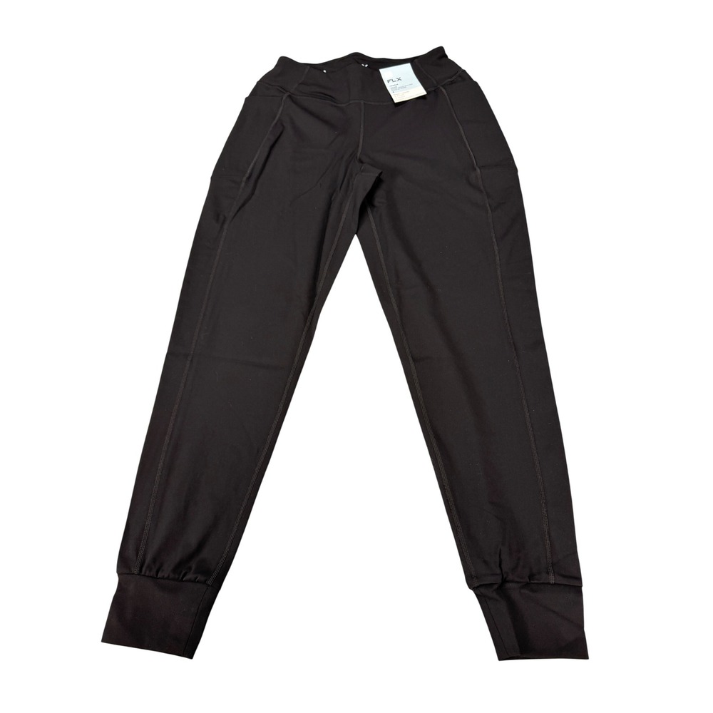 FLX Affirmation Jogger Womens Small Mineral Black High Rise Wicking MSRP $50